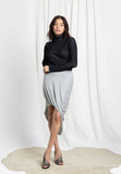 CODEMH Lurex Rib Skirt