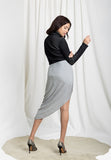 CODEMH Lurex Rib Skirt